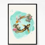 Koi Fish Painting Wall Art