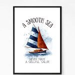 Smooth Sea Quote Wall Art