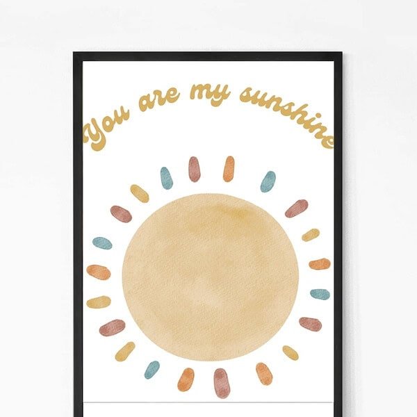Sunshine Wall Art For Kids Room