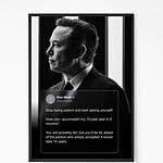 Elon Musk Goal quote wall art2