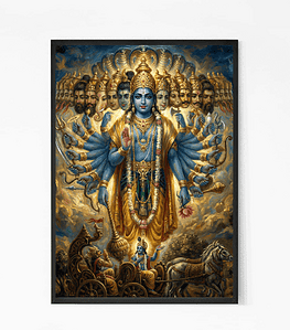 Krishna Arjuna in Mahabharata War Wall Art