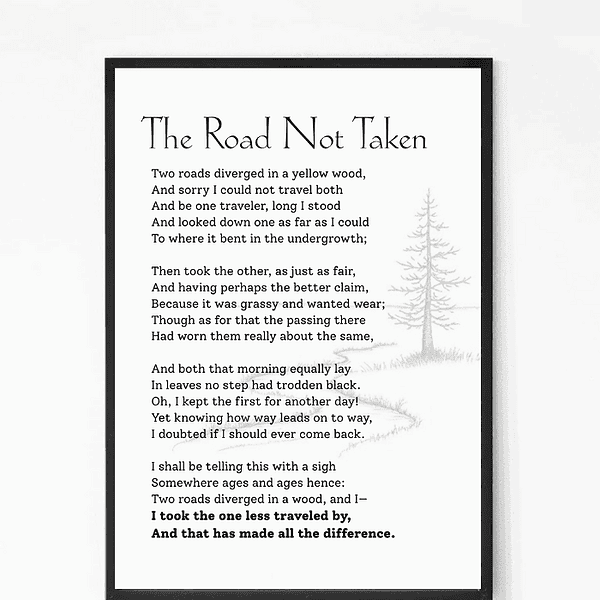 Road less travelled Wall Art