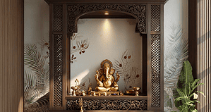 Spiritual Wall Art for a Pooja Room