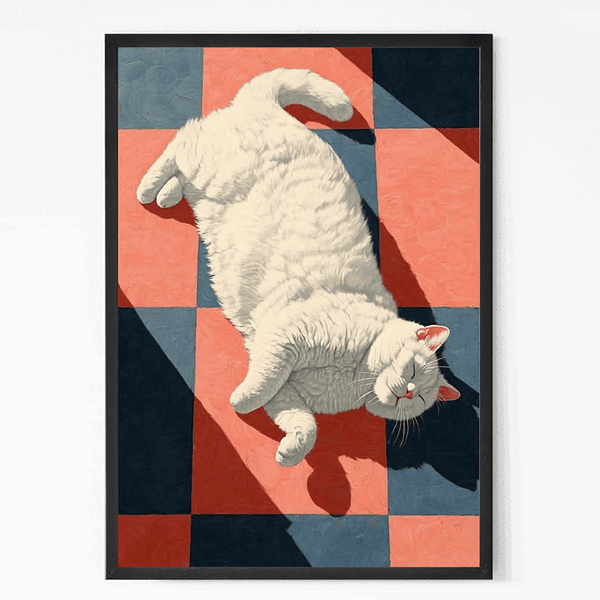 Comfy cat Wall Art frame