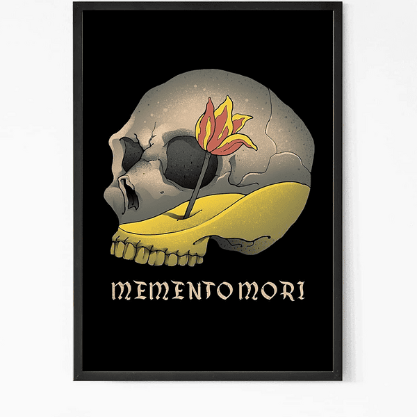 mementomori quote wall art