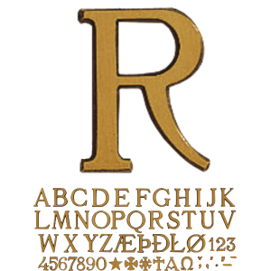 Bronzinės raidės ROMANO SPAZZOLATO