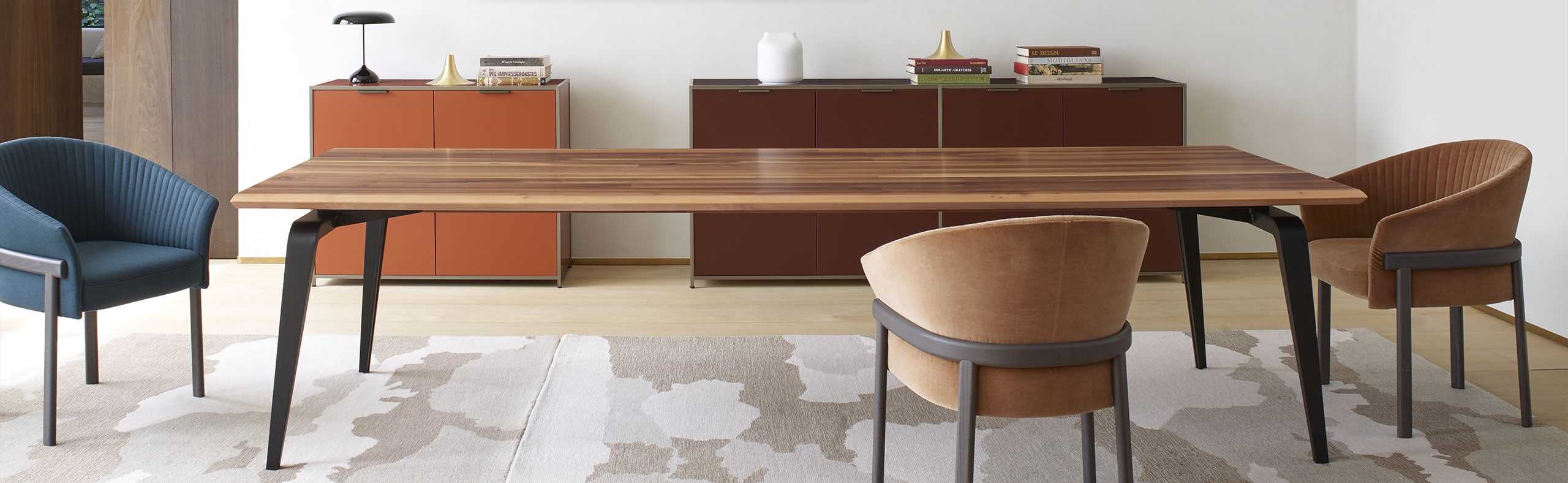 Odessa Dining Table Collection by Mauro Lipparini