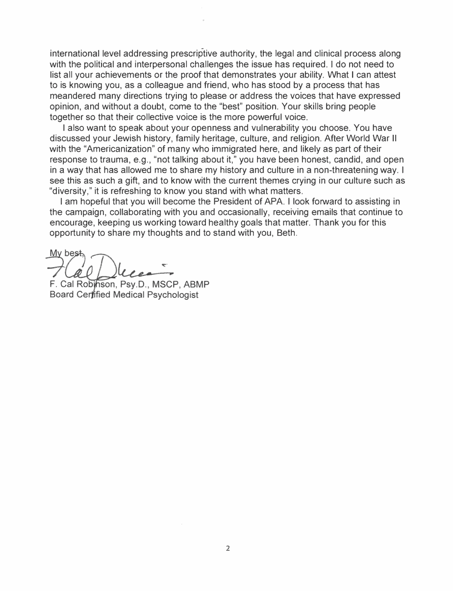 Cal Robinson Endorsement Letter Page 2