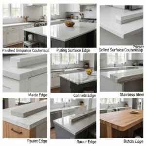 Modern kitchen with sleek quartz countertops and minimalist decor