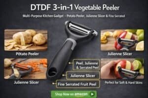 DTDF 3-in-1 Vegetable Peeler Set –Multi-Purpose Kitchen Gadget