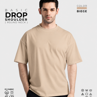 Basic Drop Shoulder Beige