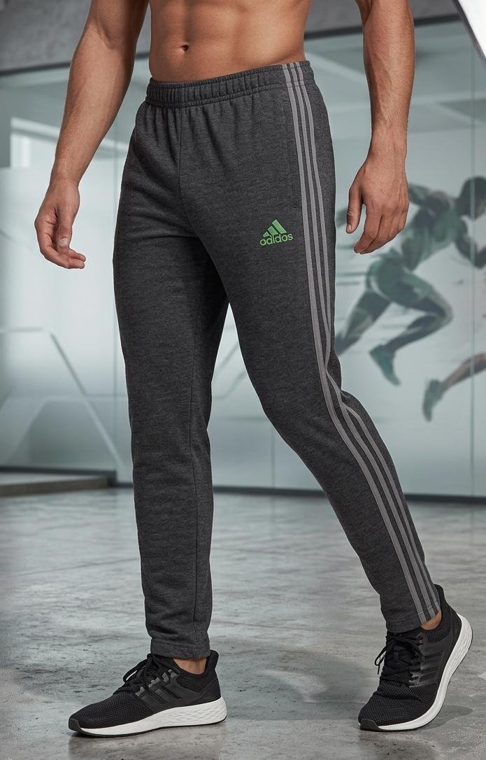 Adidas Charcoal Gray Track Pants