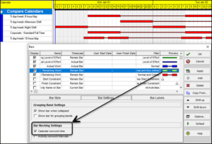 Comparing Calendars in Oracle Primavera P6