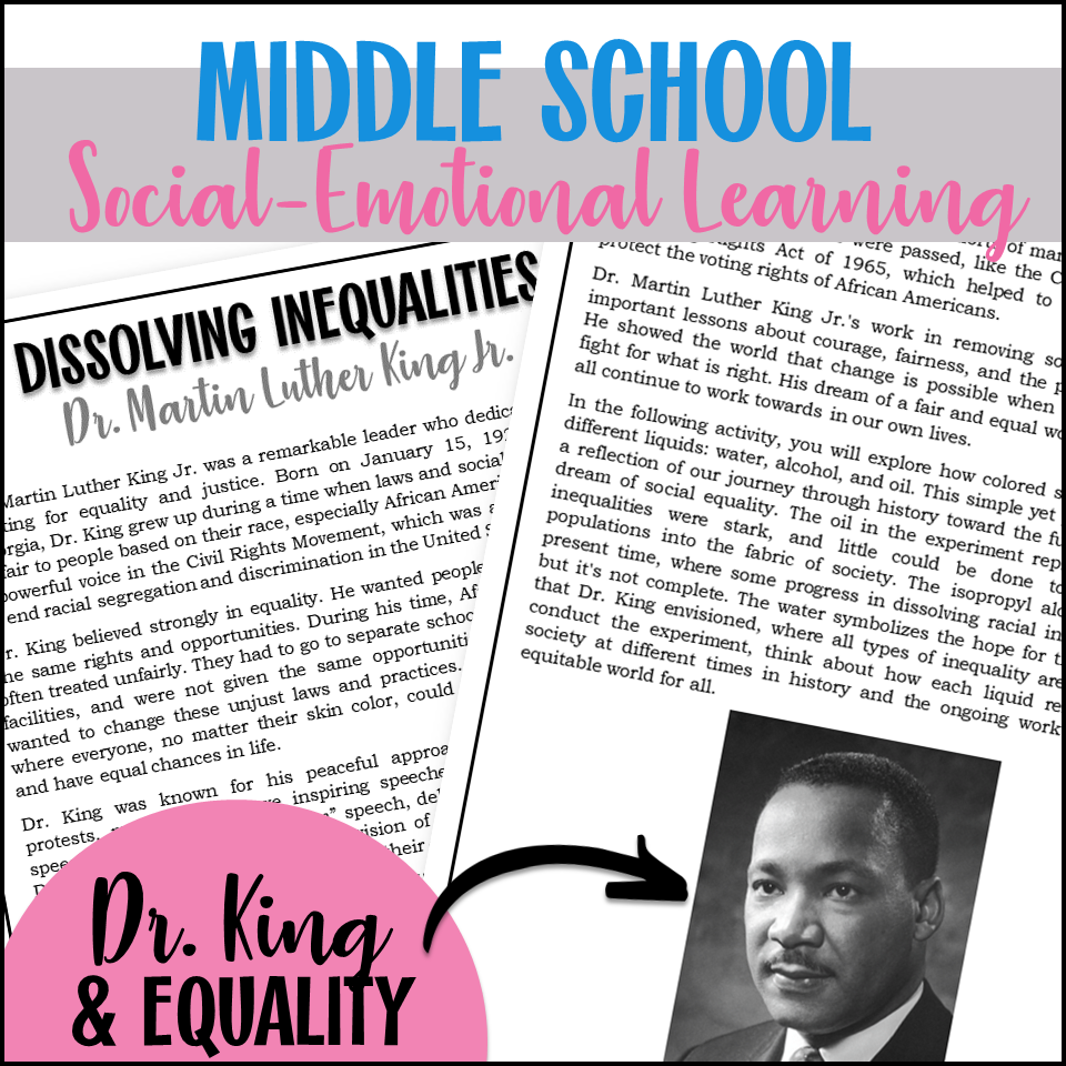 Reading passage about Martin Luther King Jr.