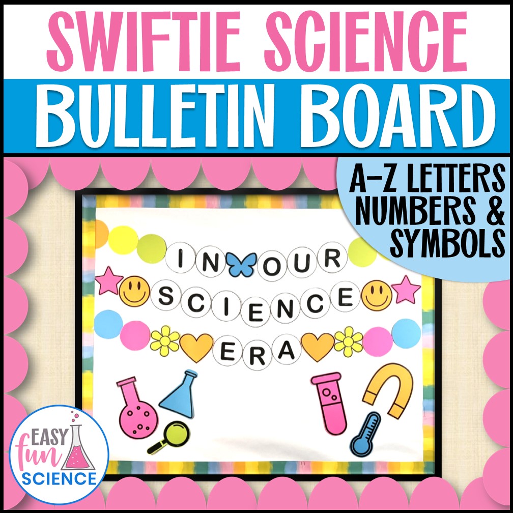 In our Science Era bulletin board with friendship bracelets