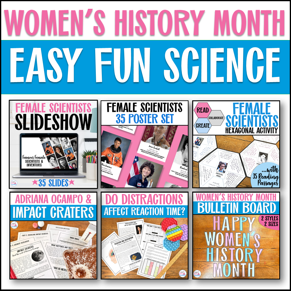 Women's history month science activities