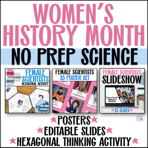 Famous Female Scientists resources for women's history month