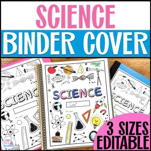 Science Notebook Cover coloring page for the outside of a science notebook