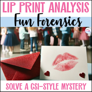 Forensic Science Valentine's Day Activity, analyzing clues and solving a mystery in a fun, educational STEM setting.