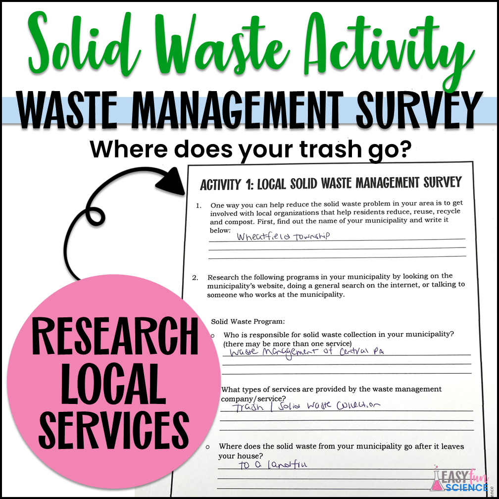 Low prep Earth Day science activity printable for students