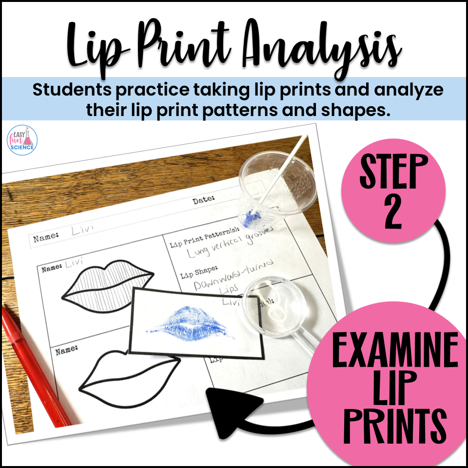 Forensic Science Valentine's Day Activity, analyzing clues and solving a mystery in a fun, educational STEM setting.