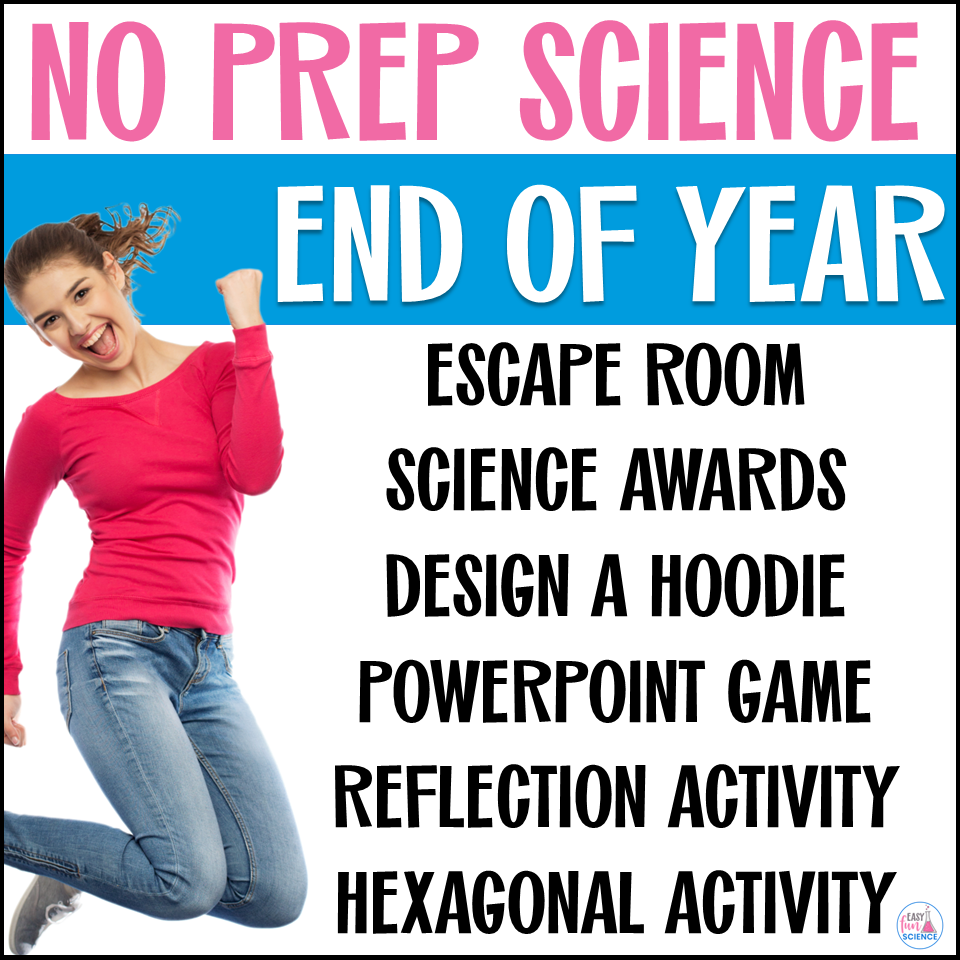 Printable fun end of year science activities bundle