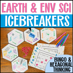 Printable environmental and earth science icebreaker worksheets