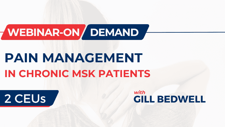 Pain Management in Chronic MSK Patients