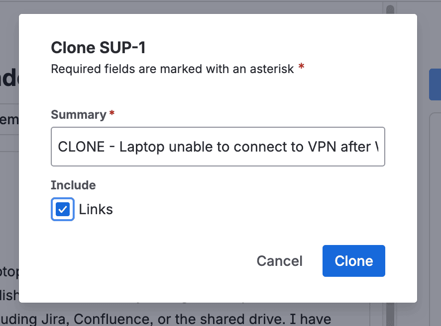 Clone Jira issues