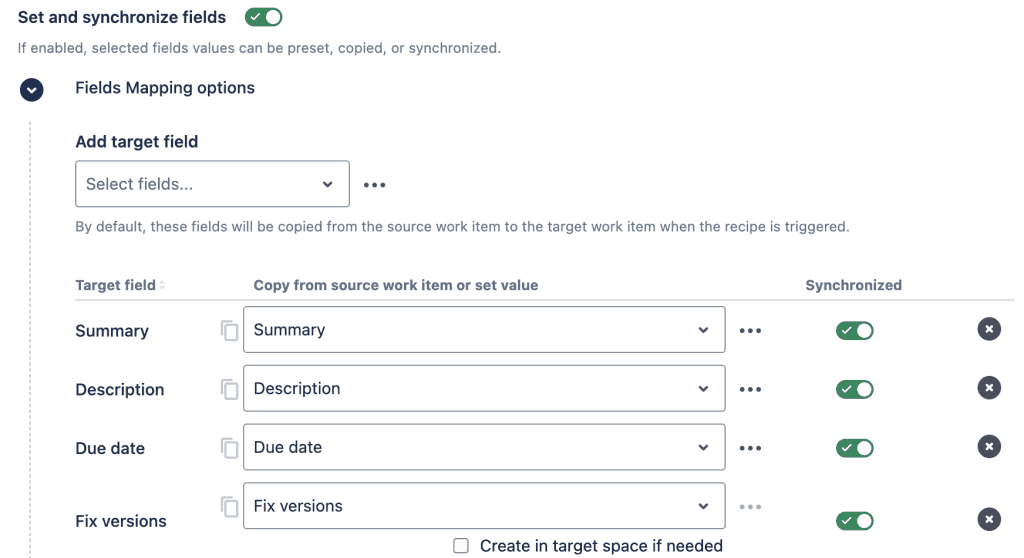 Automatically synchronize cloned issues