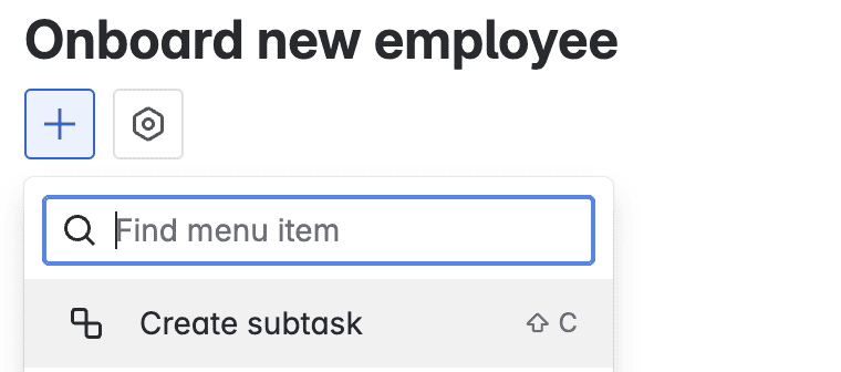 Create a subtask in Jira