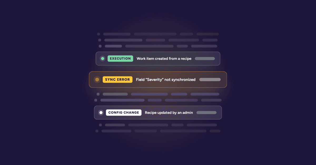 Activity logs Elements Copy & Sync