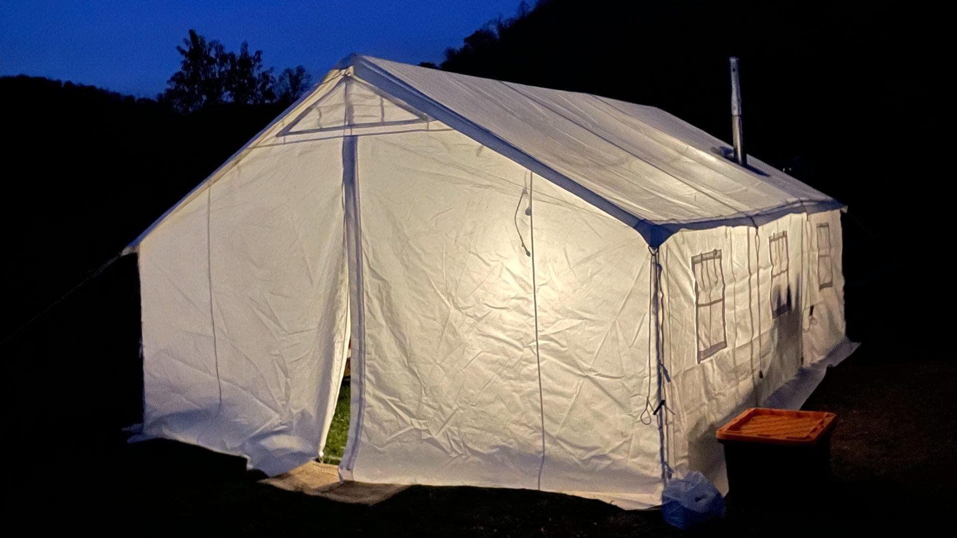 canvas tents with porch