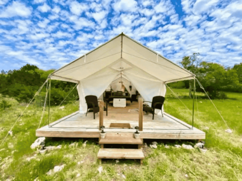 canvas tents with porch