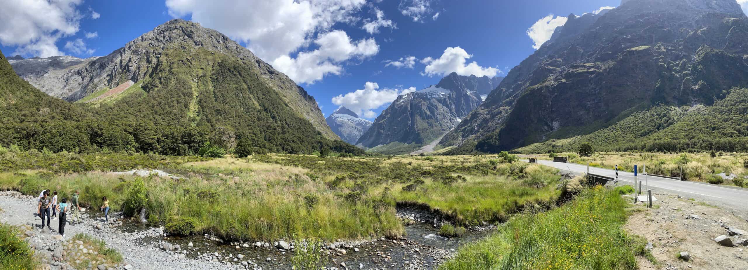 The valley where Monkey Creek is located.