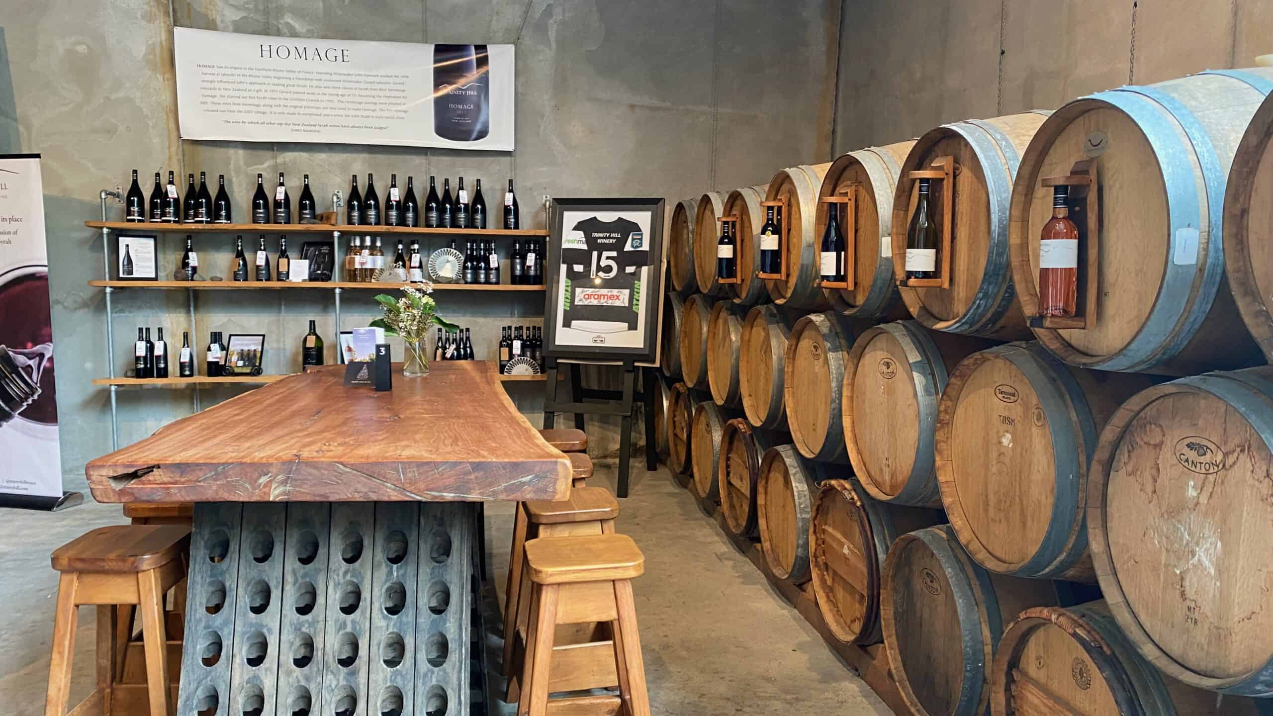 Visiting the cellars of vineyards is a great thing to do in New Zealand