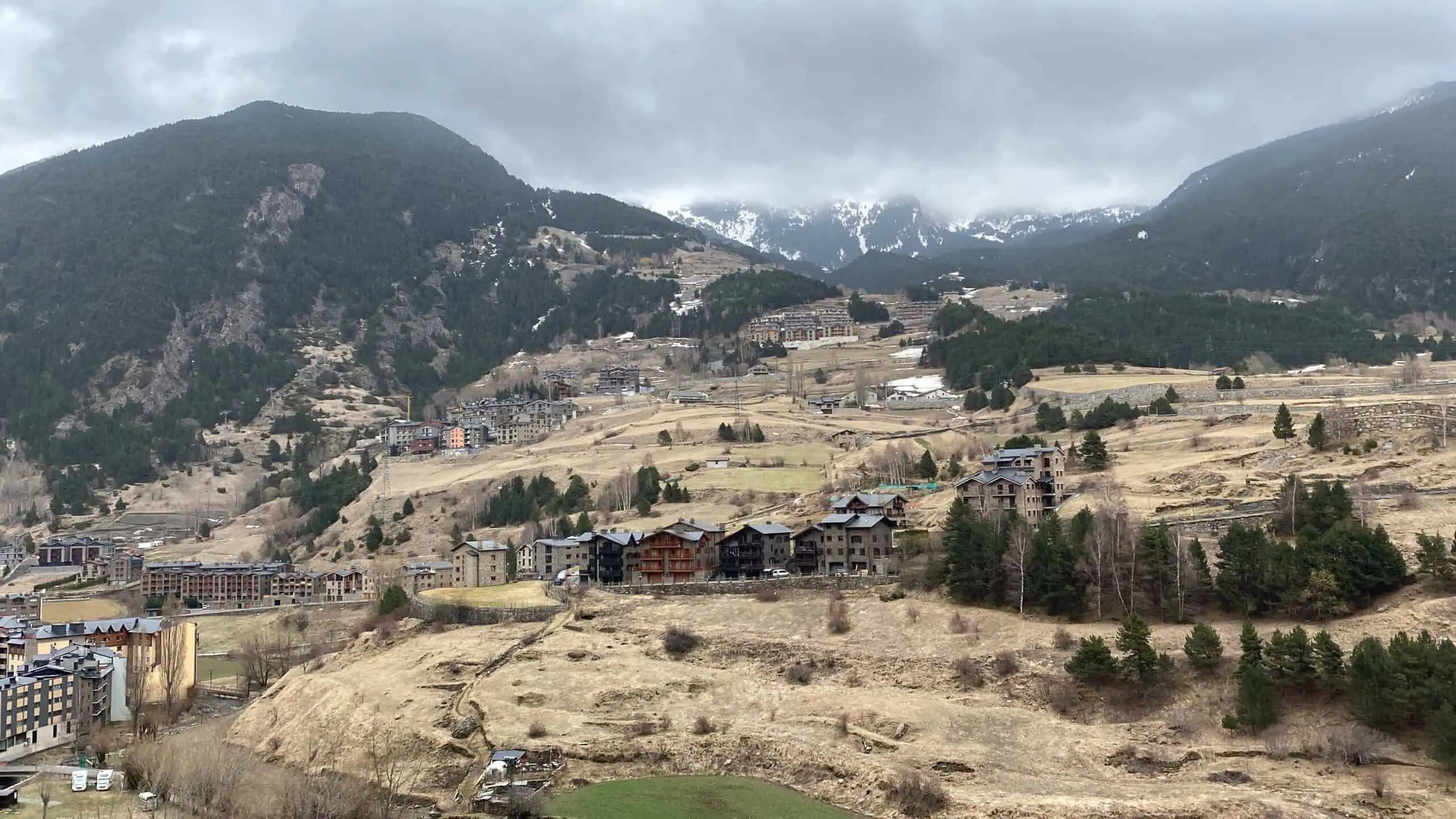Andorra is nestled amongst the Pyrenees mountains