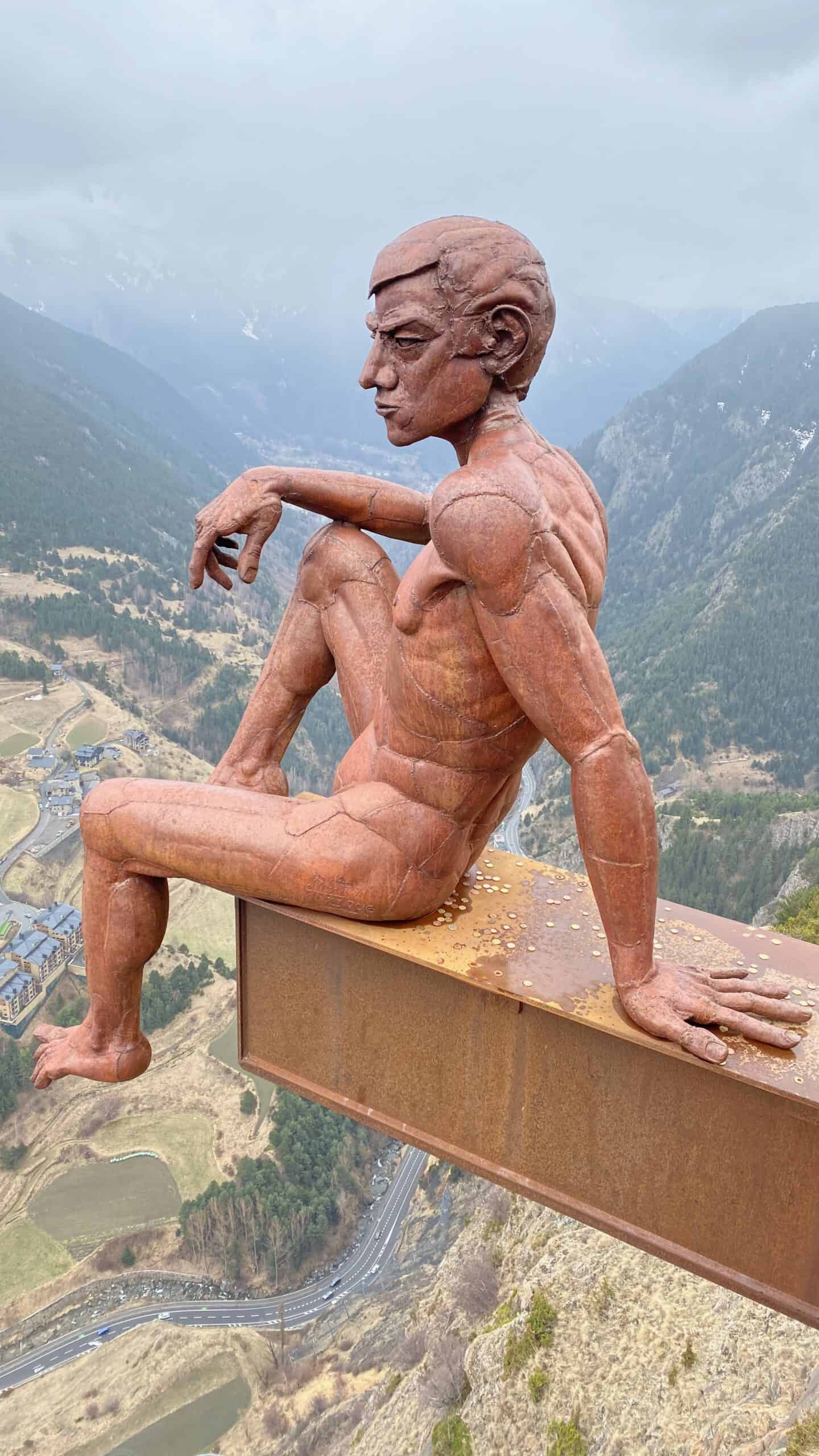 The amazing Ponderer sculpture in Andorra