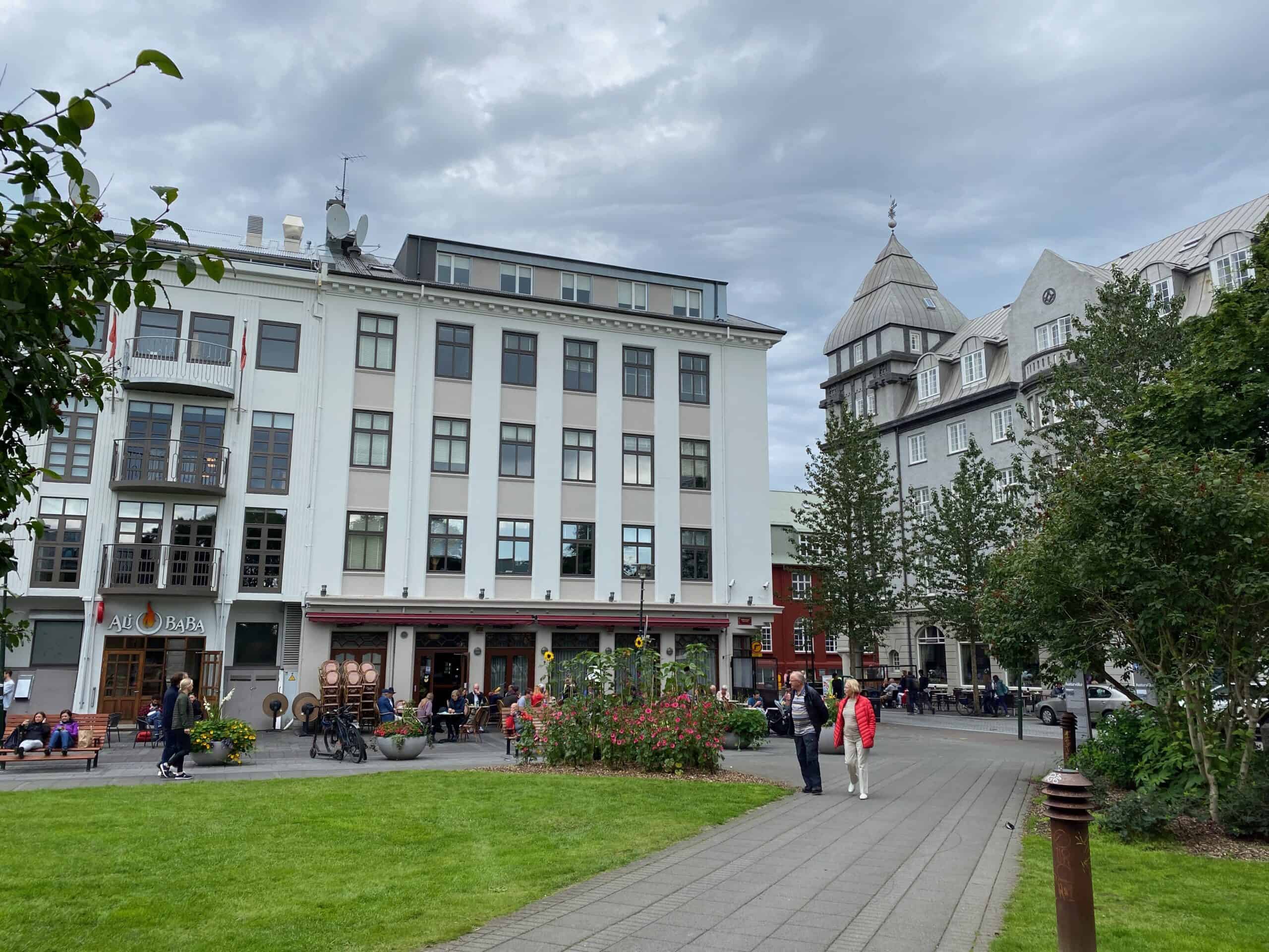 Austurvollur Square in Reykjavik