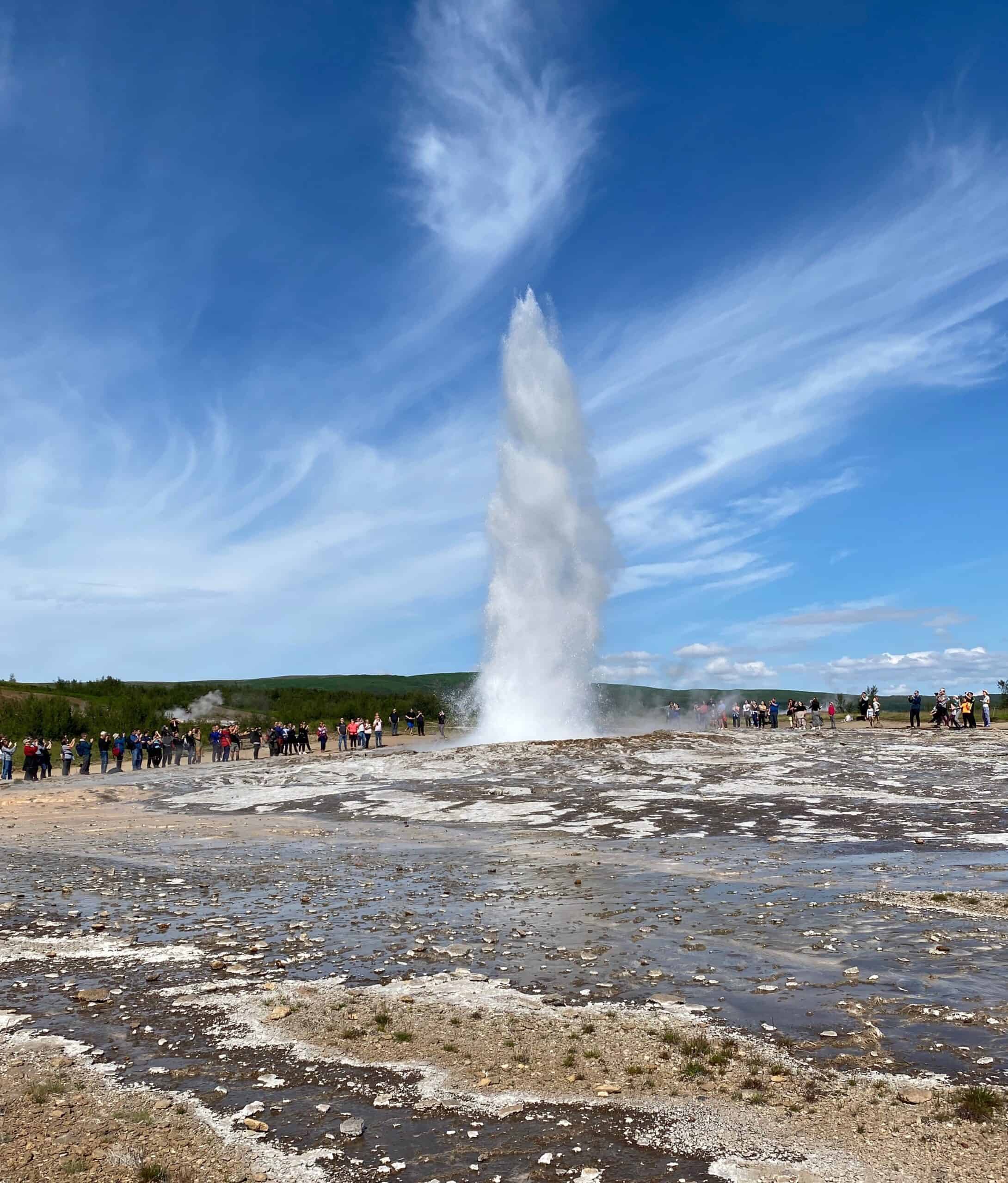 Strokkur geysir erupting
