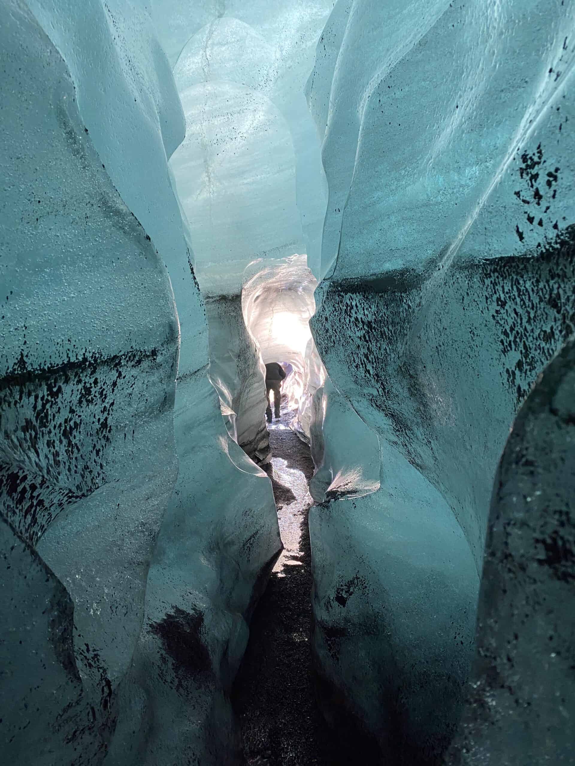 Inside the ice cave