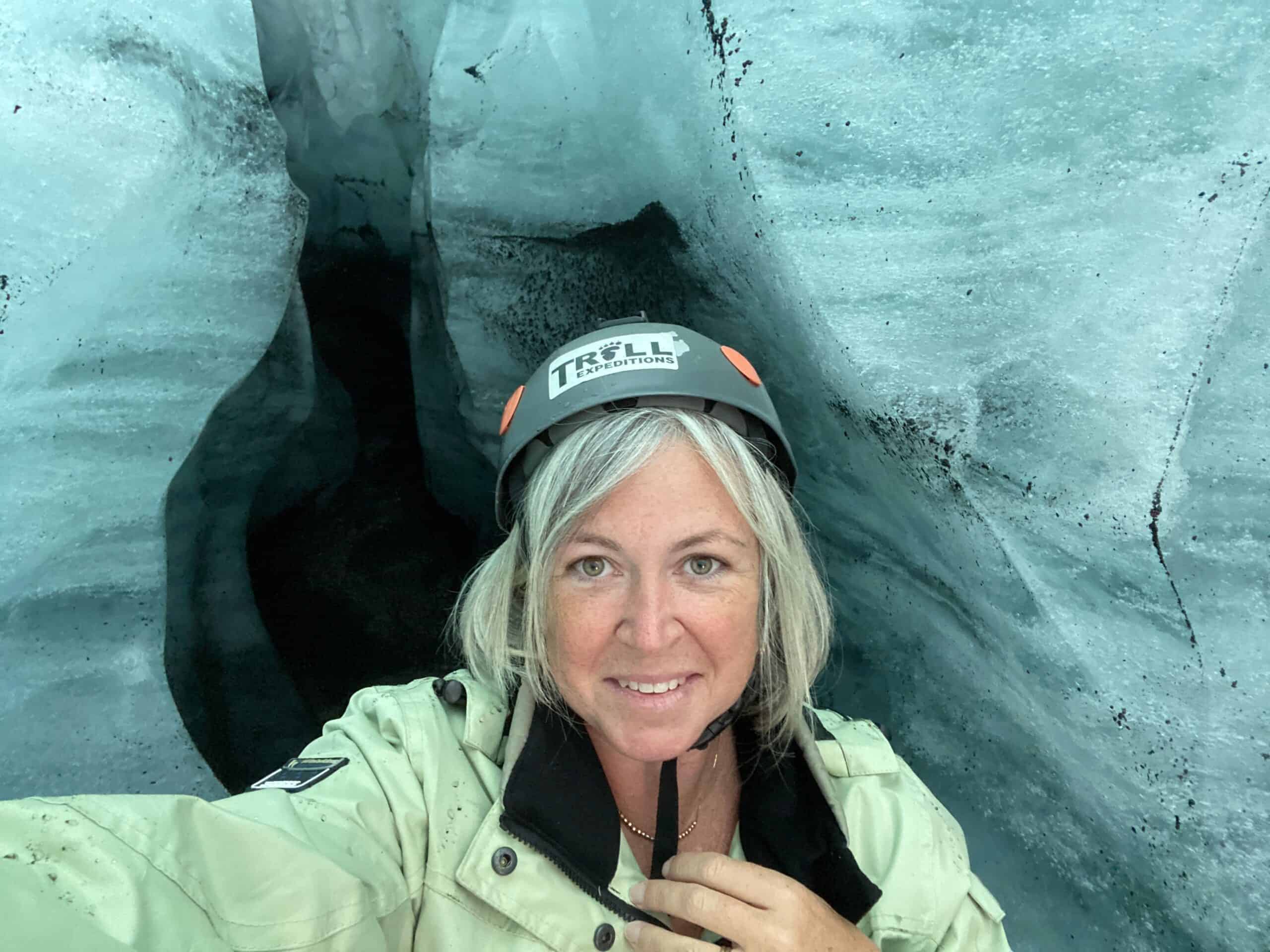My selfie from inside the ice cave