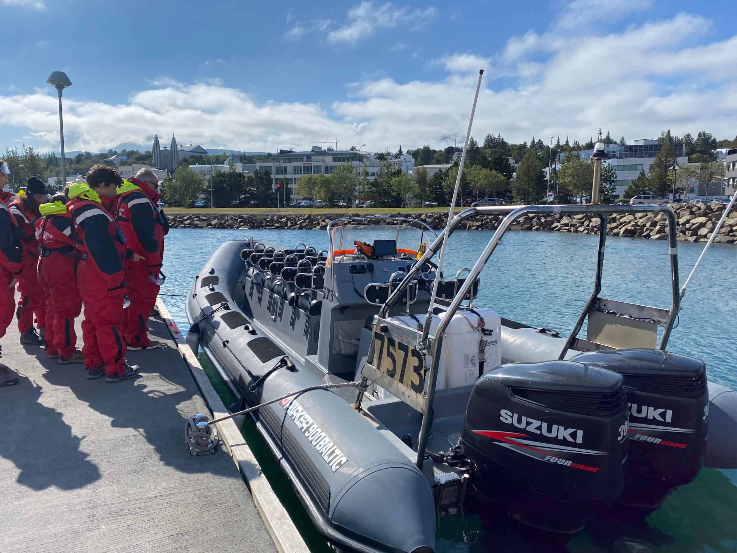 Our rib boat for whale watching