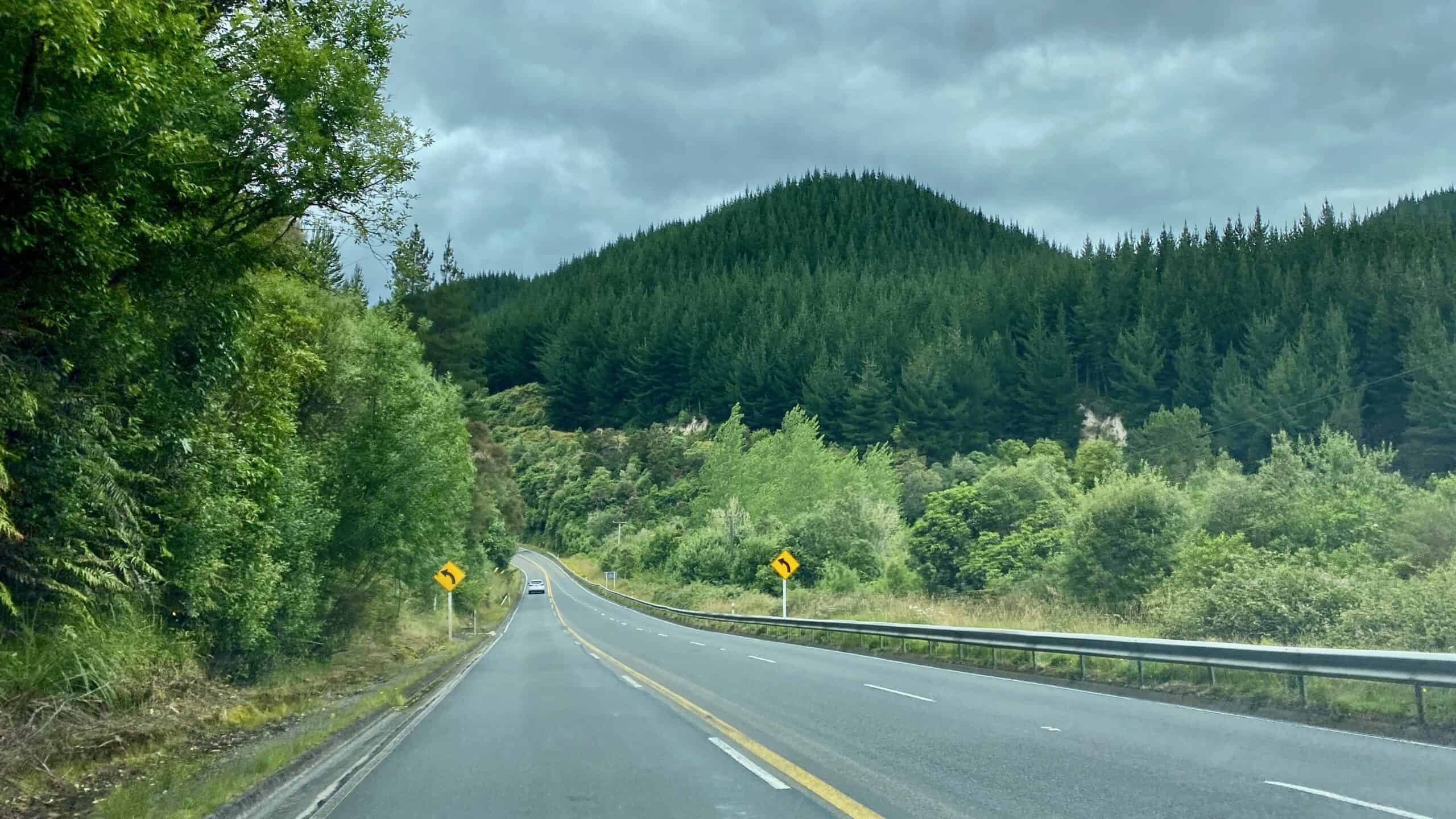 On the road in New Zealand