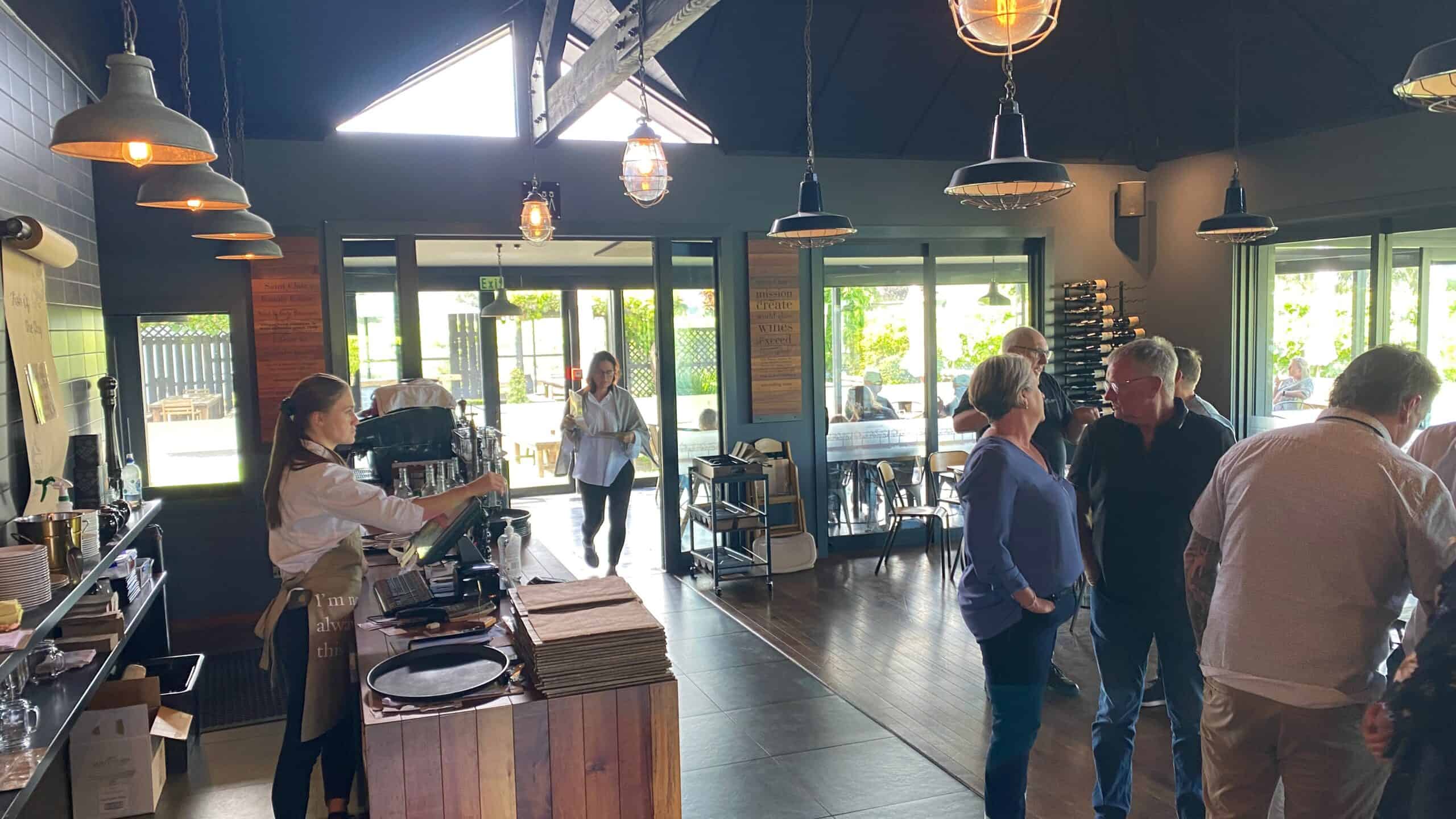 Inside Saint Clair winery