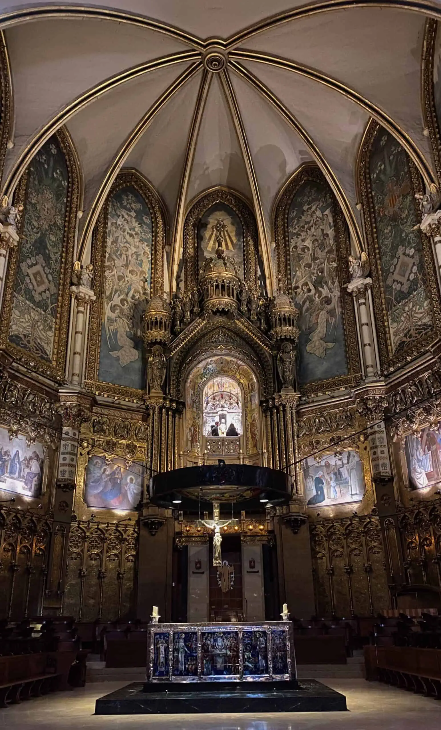 The alcove where the Black Madonna is located in Monserrat