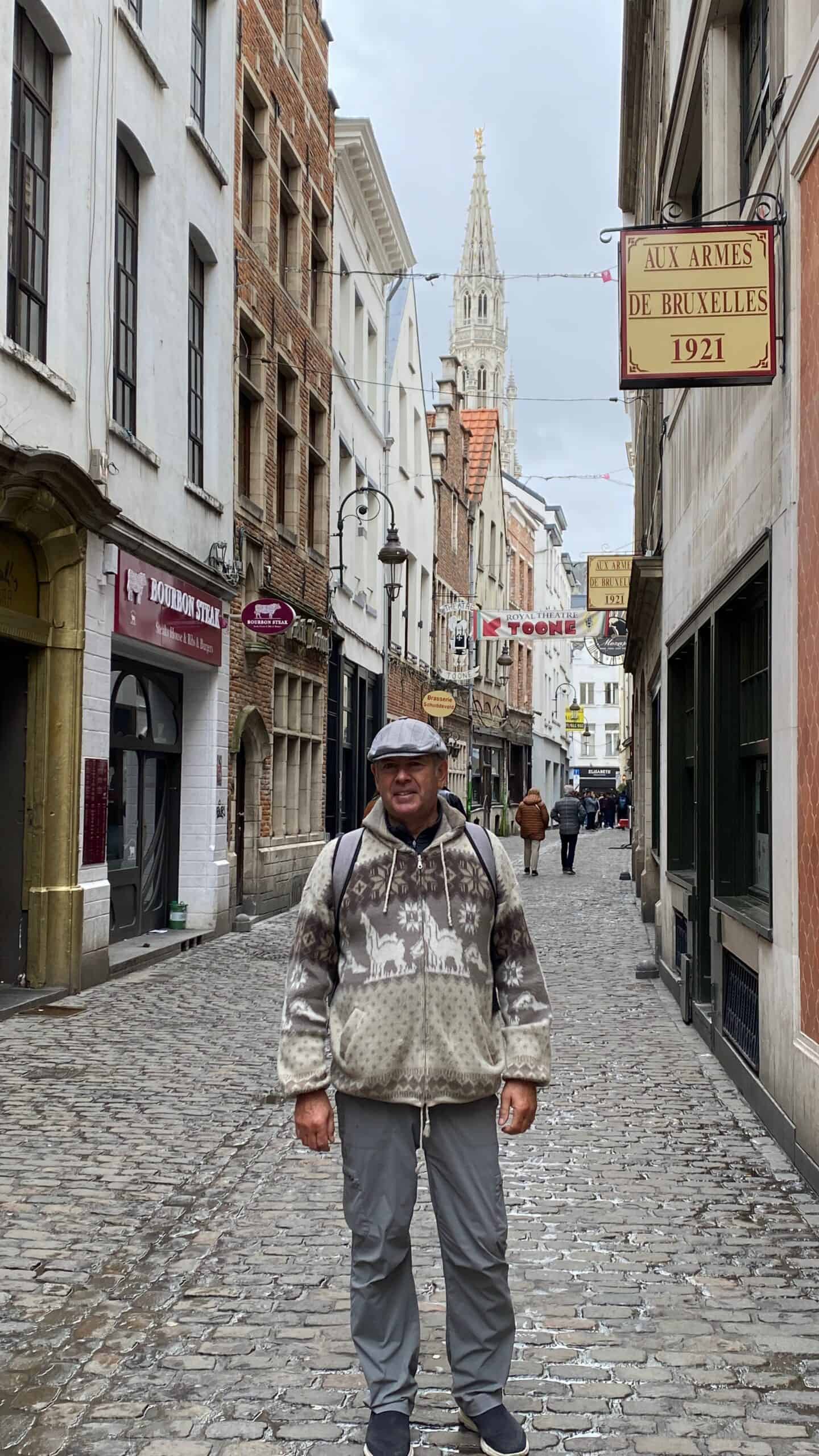 The quaint streets of Brussels