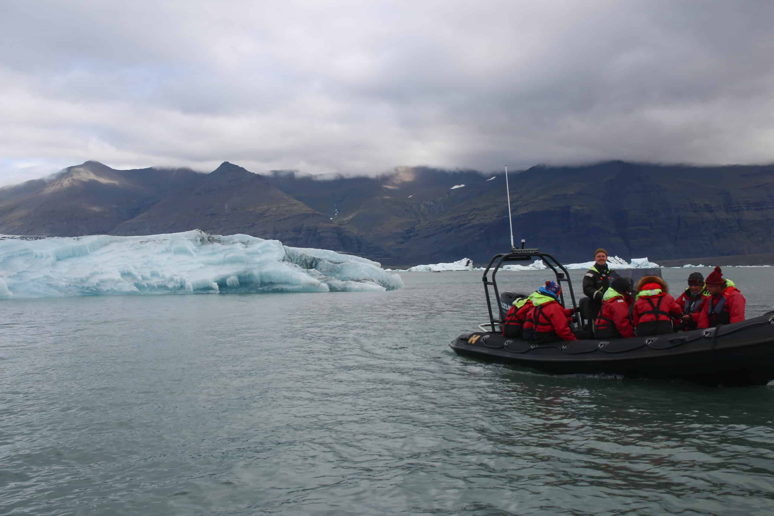Boat ride on the Glacier lagoon