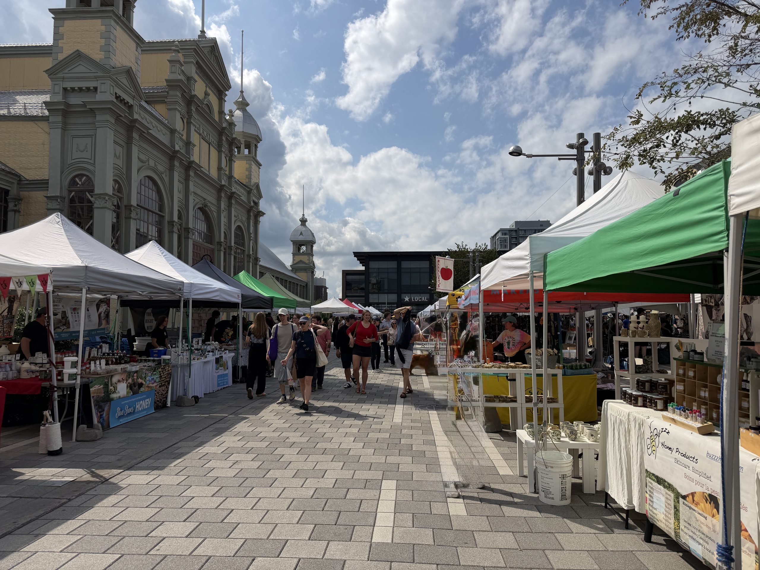 Vendor booths at 613Flea