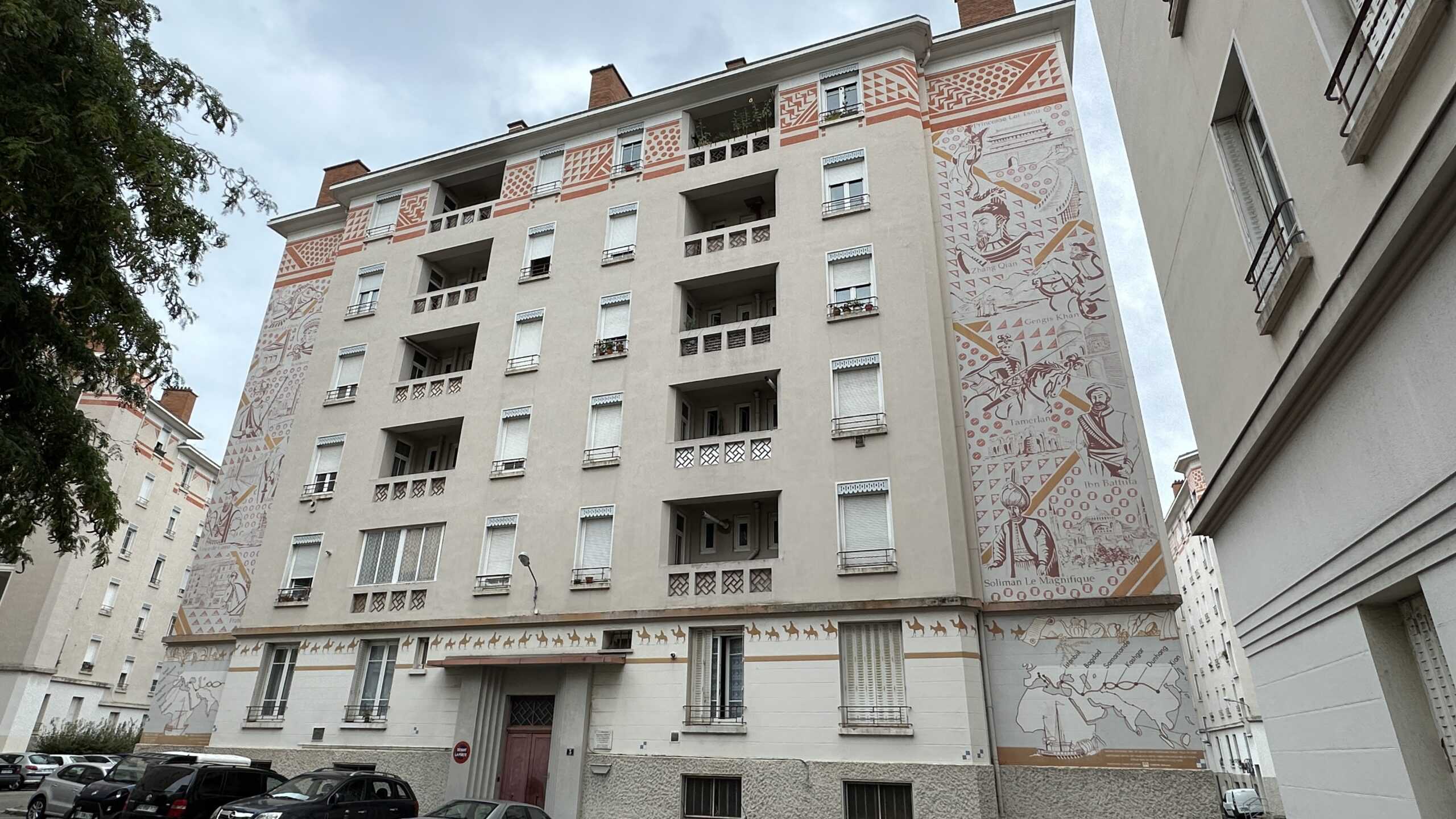 Les Routes de la Soie mural